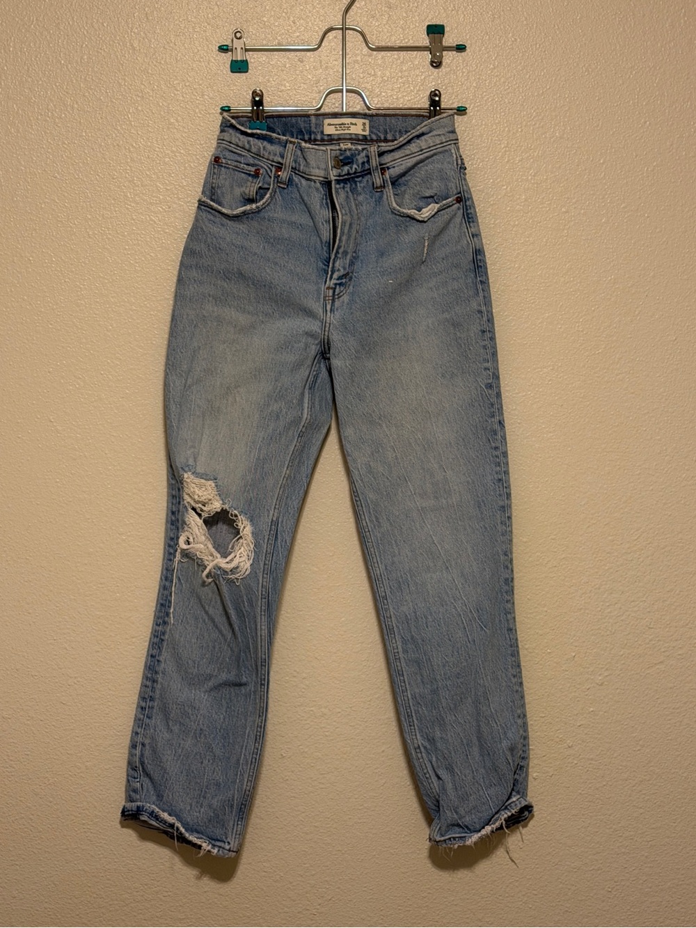 Abercrombie & Fitch Curve Love Straight Leg Jeans